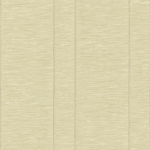 Galerie Pleated Stripe Green Wallpaper