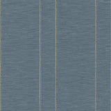 Galerie Pleated Stripe Blue Wallpaper