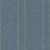 Galerie Pleated Stripe Blue Wallpaper