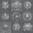 Galerie Industrial Tiles Silver Grey Wallpaper