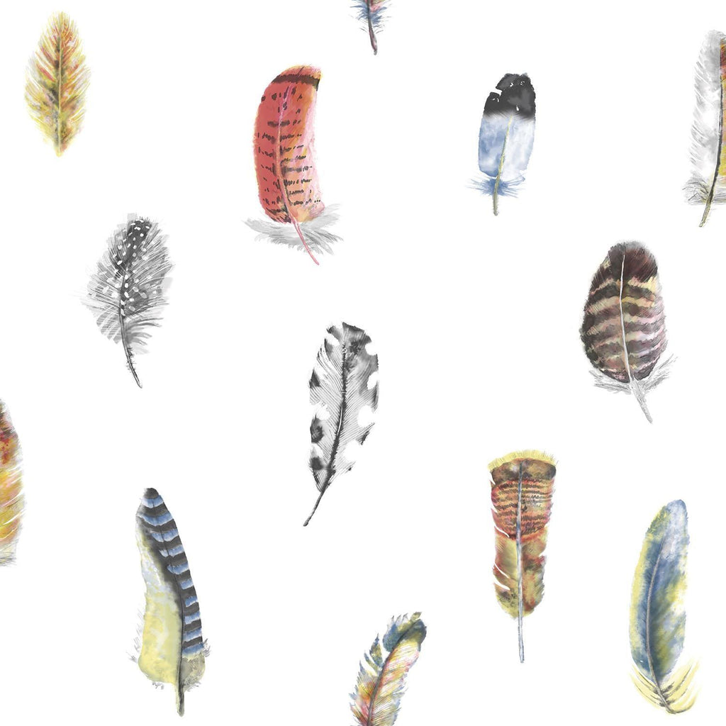 Galerie Feathers Multi-coloured Wallpaper
