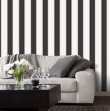 Galerie FORMAL STRIPE Black Wallpaper