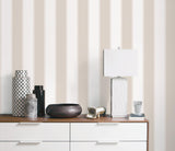 Galerie FORMAL STRIPE Beige Wallpaper