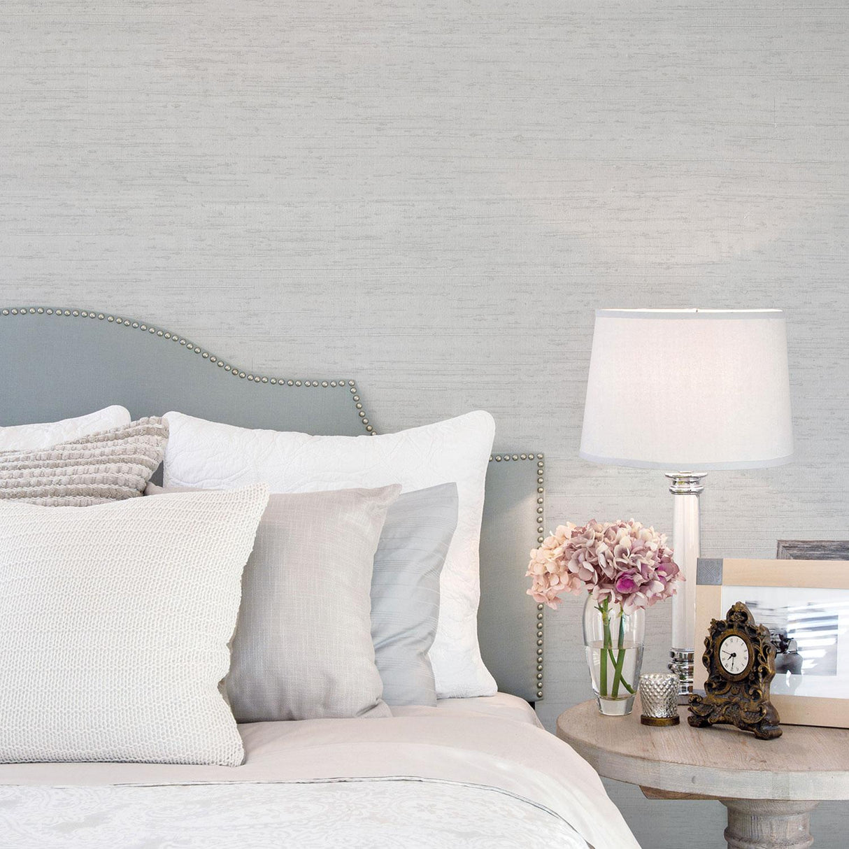 Galerie Silk Texture Silver Grey Wallpaper
