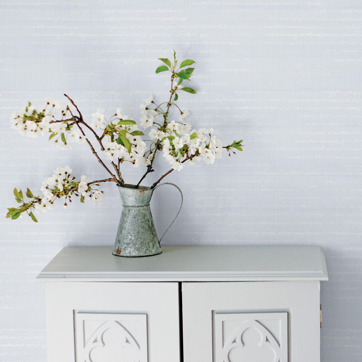 Galerie Pretty Script Blue Wallpaper