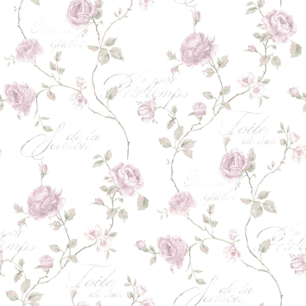 Galerie Trailing Rose Pink Wallpaper