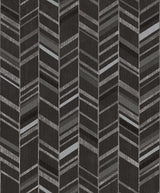 Galerie Glitter Chevrons Black Wallpaper