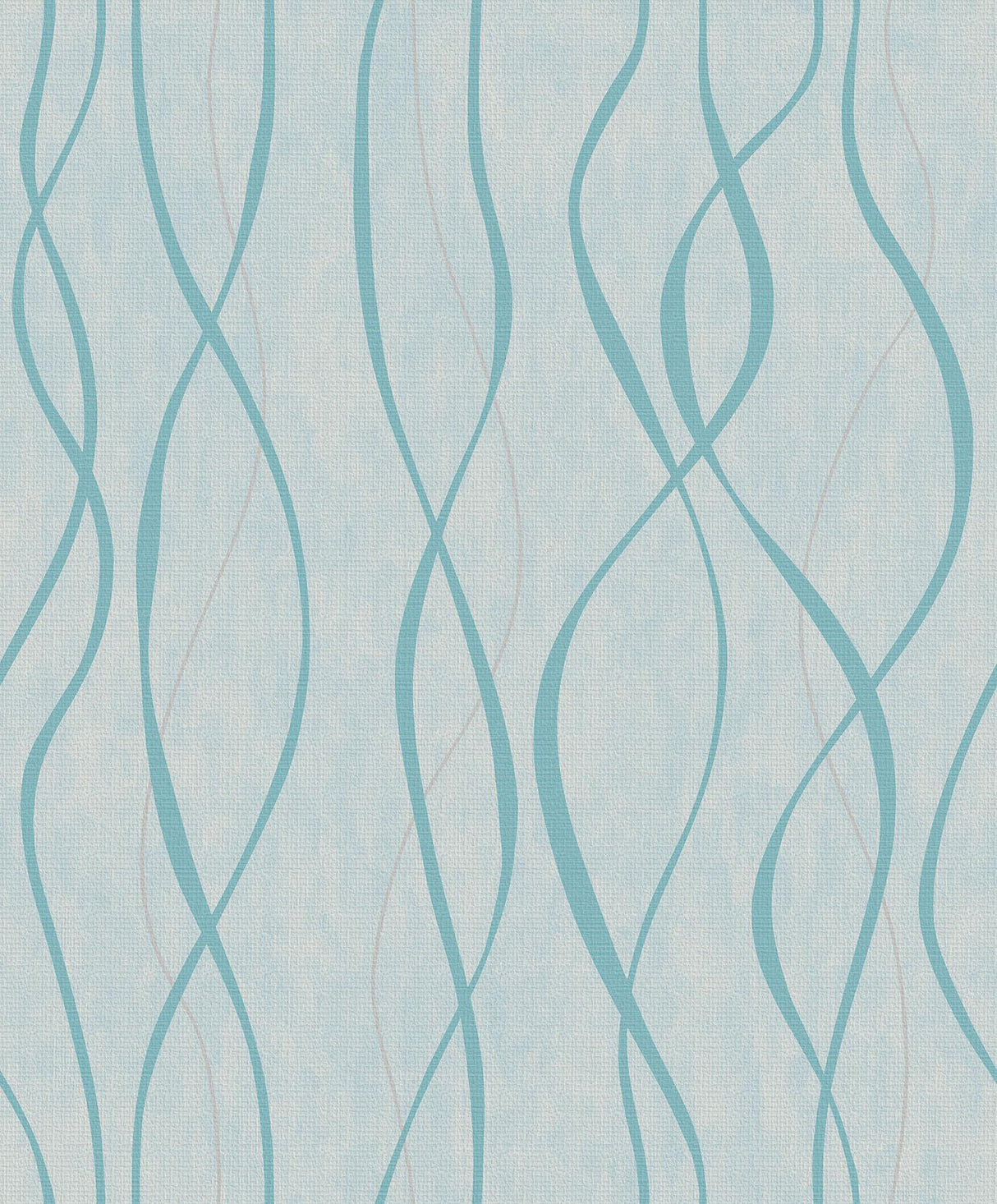 Galerie Glitter Ribbons Blue Wallpaper