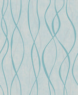 Galerie Glitter Ribbons Blue Wallpaper