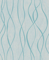 Galerie Glitter Ribbons Blue Wallpaper