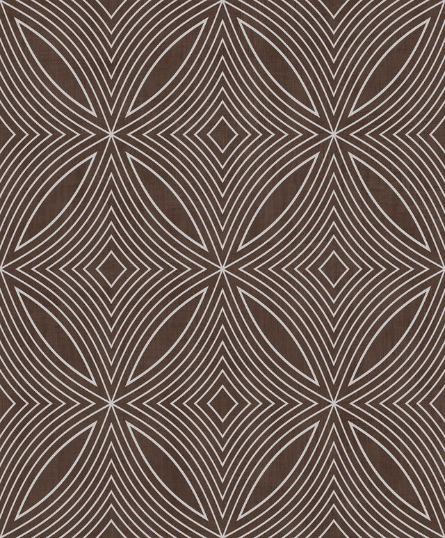 Galerie Metallic Spiral Bronze Brown Wallpaper
