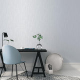 Galerie Vertical Textile Silver Grey Wallpaper