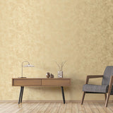Galerie Metallic Crackle Texture Gold Wallpaper