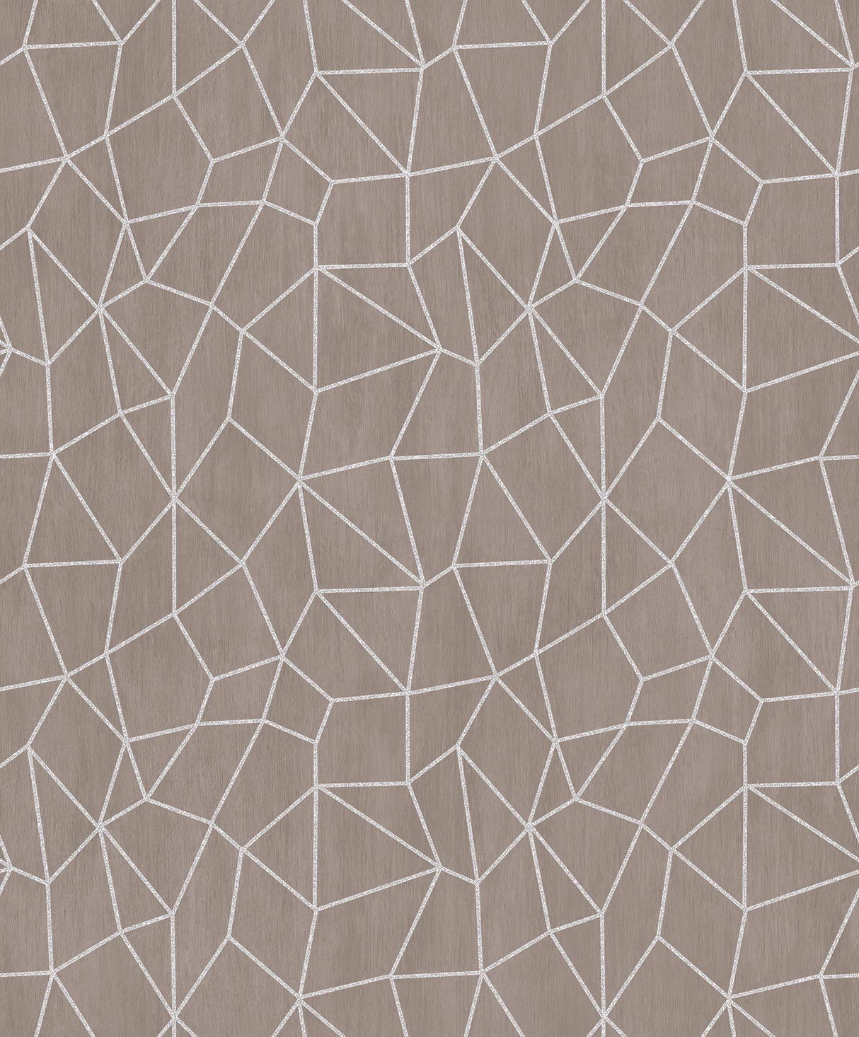 Galerie Glitter Web Silver Grey Wallpaper