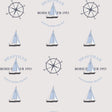Galerie Deauville Boat Motif Beige Wallpaper