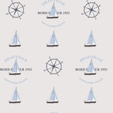 Galerie Deauville Boat Motif Beige Wallpaper
