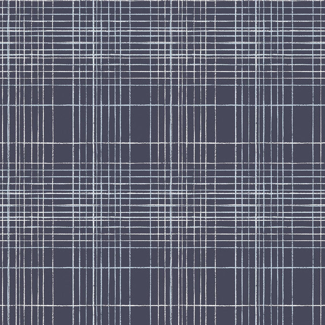 Galerie Nautical Sea Plaid Blue Wallpaper