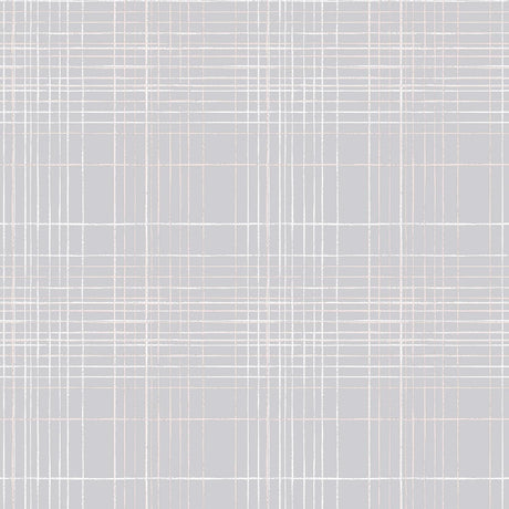 Galerie Nautical Sea Plaid Silver Grey Wallpaper