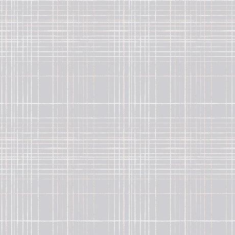 Galerie Nautical Sea Plaid Silver Grey Wallpaper