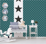 Galerie Deauville Star Green Wallpaper