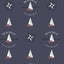 Galerie Deauville Boat Motif Blue Wallpaper