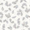 Galerie Fossil Leaf Toss Silver Grey Wallpaper