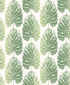 Galerie Leaf Stripe Green Wallpaper