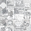 Galerie Perfume Labels Silver Grey Wallpaper