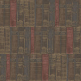 Galerie Library Books Bronze Brown Wallpaper