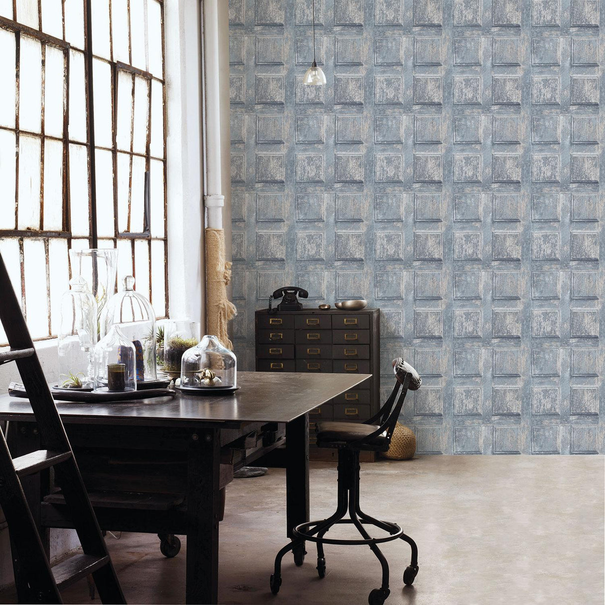 Galerie Door Blue Wallpaper