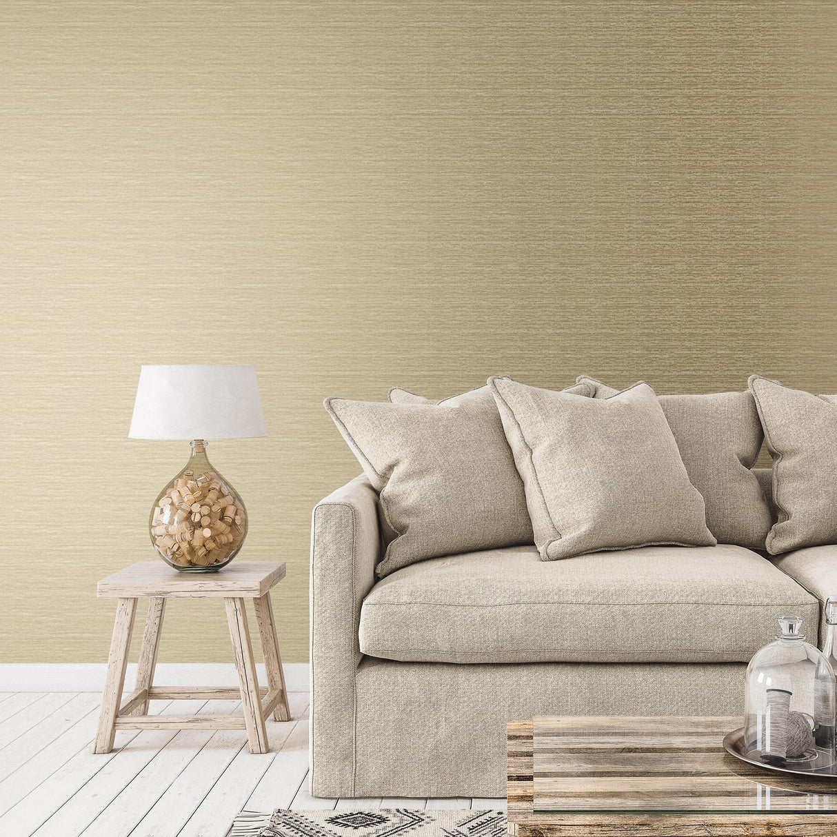 Galerie Layered Texture Gold Wallpaper