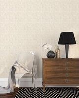 Galerie Metallic Tile Cream Wallpaper