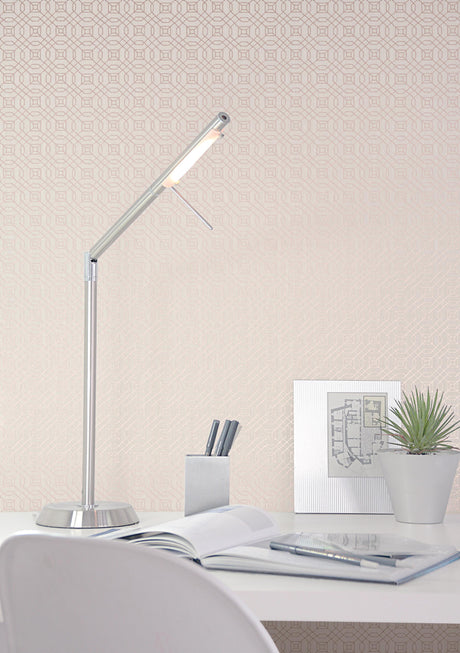 Galerie Metallic Geometric Rose Gold Wallpaper