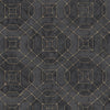 Galerie Metallic Geometric Black Wallpaper