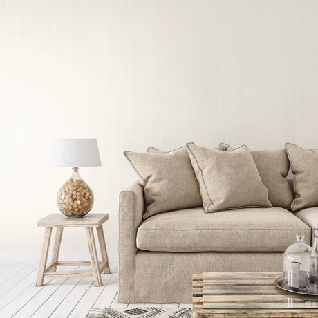 Galerie Metallic Weave Cream Wallpaper