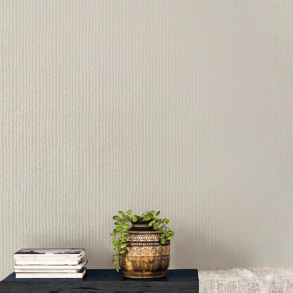 Galerie Metallic Weave Silver Grey Wallpaper