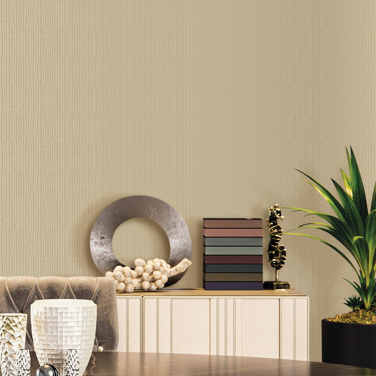 Galerie Metallic Weave Gold Wallpaper