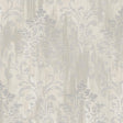 Galerie Modern Metallic Damask Silver Grey Wallpaper