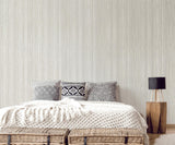 Galerie Metallic Abstract Stripe Silver Grey Wallpaper