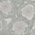 Galerie Big Bloom Silver Grey Wallpaper