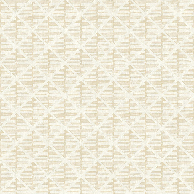 Galerie Block Print Beige Wallpaper