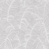 Galerie Broadleaf Silver Grey Wallpaper