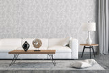 Galerie Broadleaf Silver Grey Wallpaper