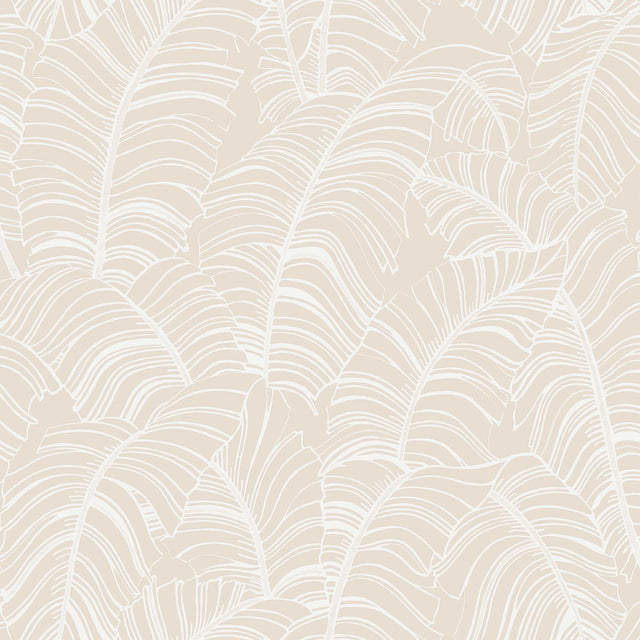 Galerie Broadleaf Beige Wallpaper