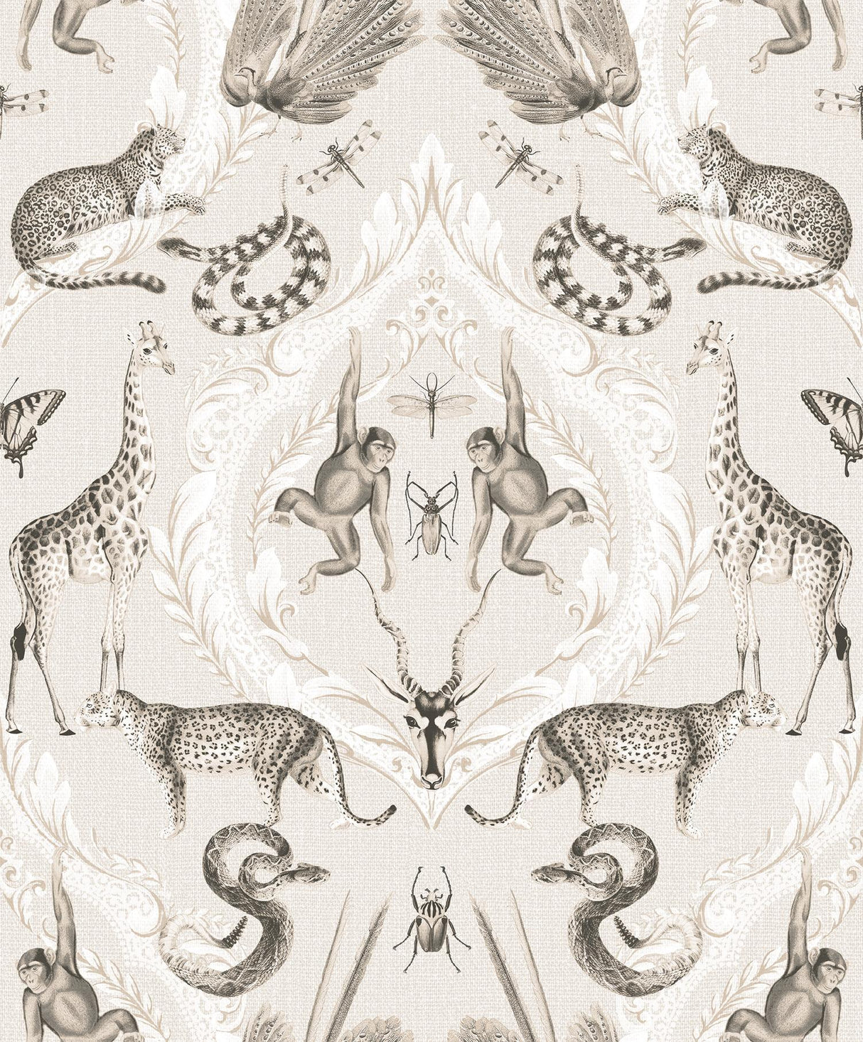 Galerie Menagerie Beige Wallpaper