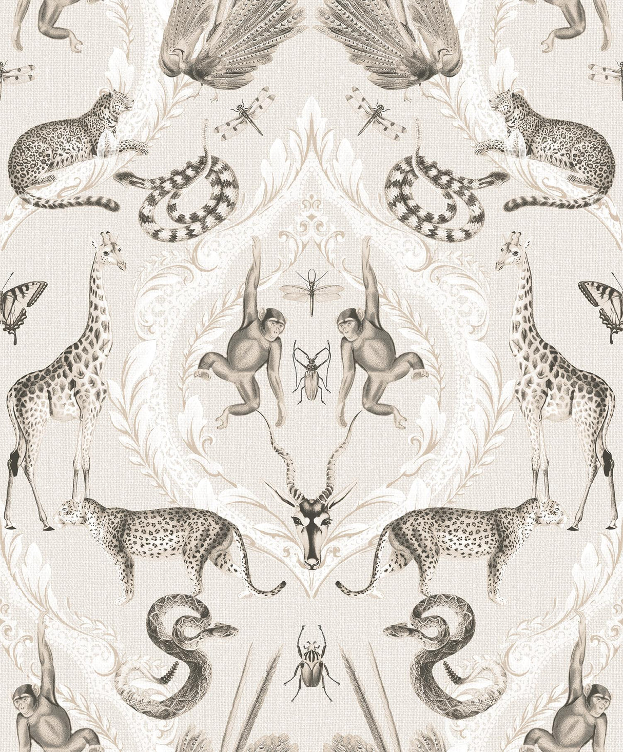 Galerie Menagerie Beige Wallpaper