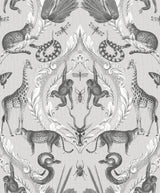Galerie Menagerie Silver Grey Wallpaper
