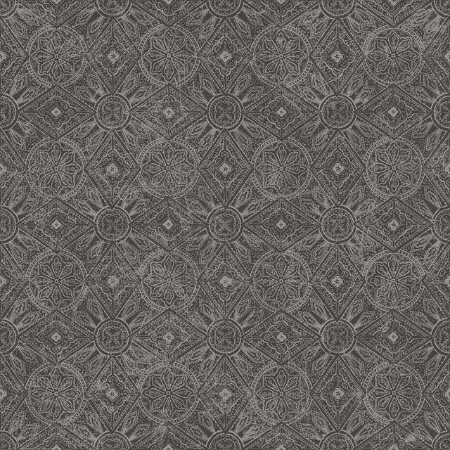 Galerie Moroccan Paisley Black Wallpaper