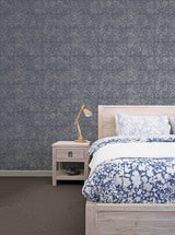 Galerie Moroccan Paisley Blue Wallpaper