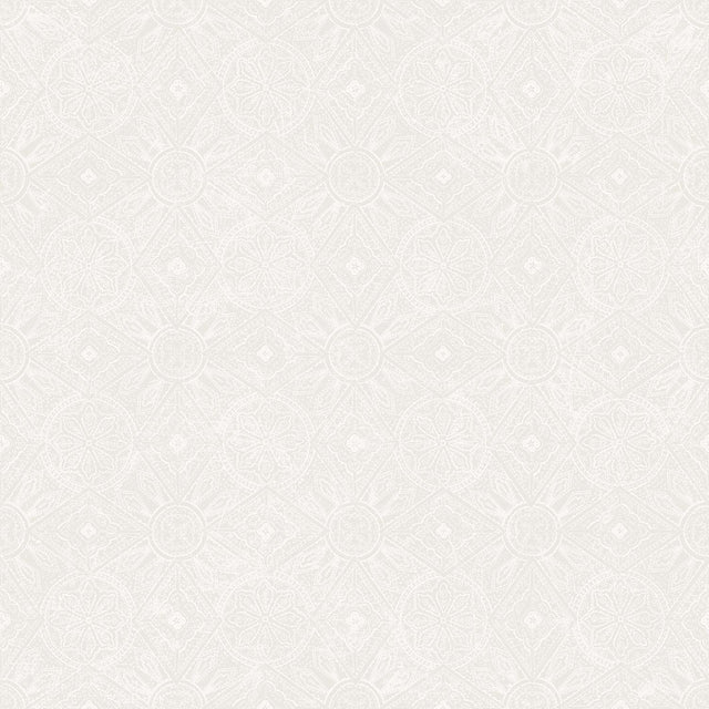 Galerie Moroccan Paisley White Wallpaper